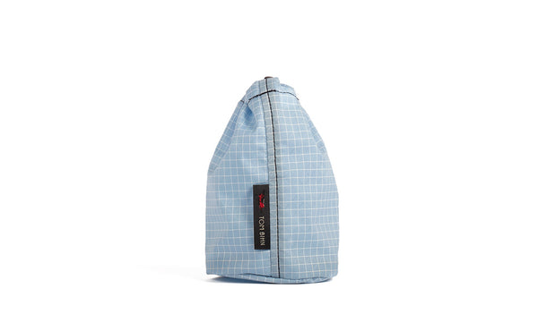 A Size 1 Acuity (light blue with white grid) 200 Halcyon Travel Stuff Sack.